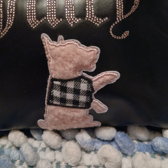 Juicy Couture Black Cosmetic Bag with Pink Details - Picture 2 of 10